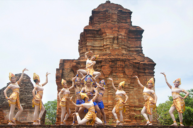 Poshanu Cham Tower remains from the ancient Champa civilization